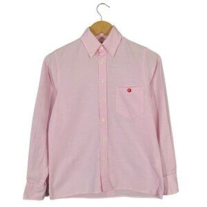 Vintage A Bathing Ape BAPE Head Cotton Oxford Shirt Pink Women's size JPN S
